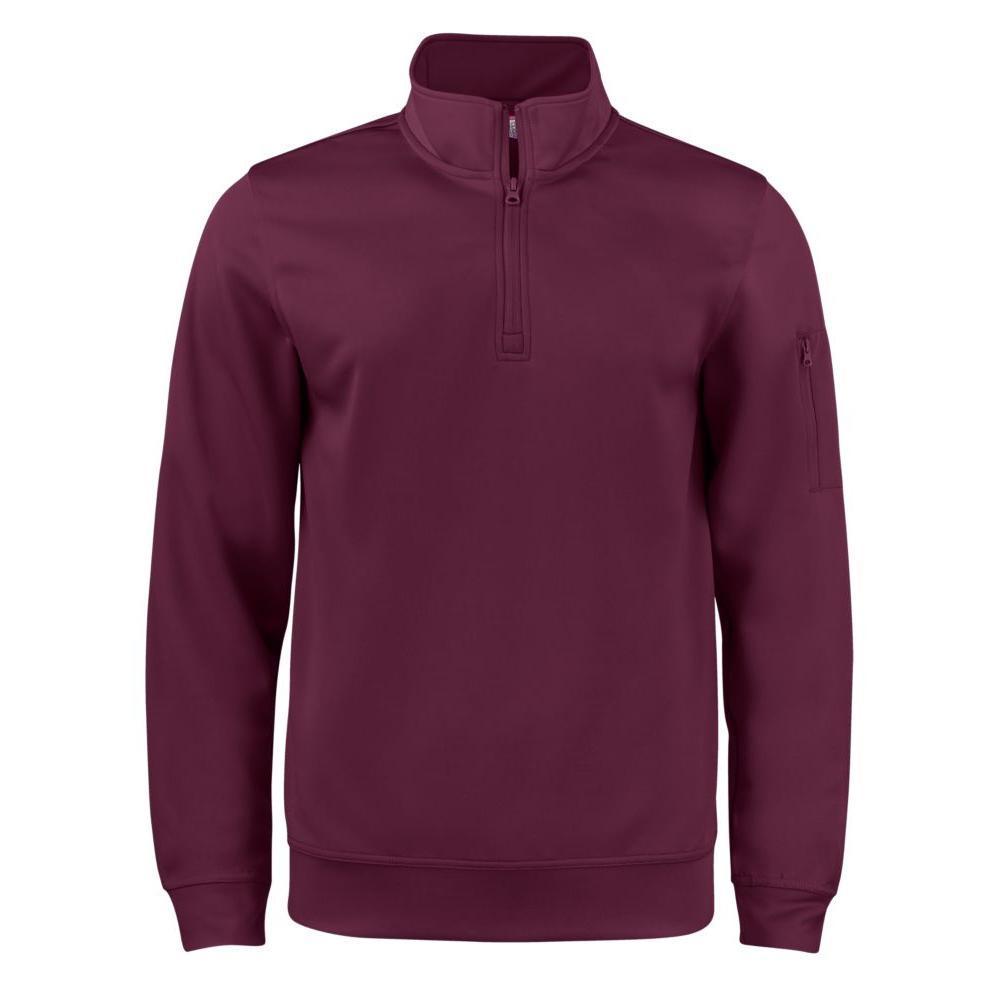 Clique Lift Solution-dyed Performance Unisex Half Zip Sweatshirt