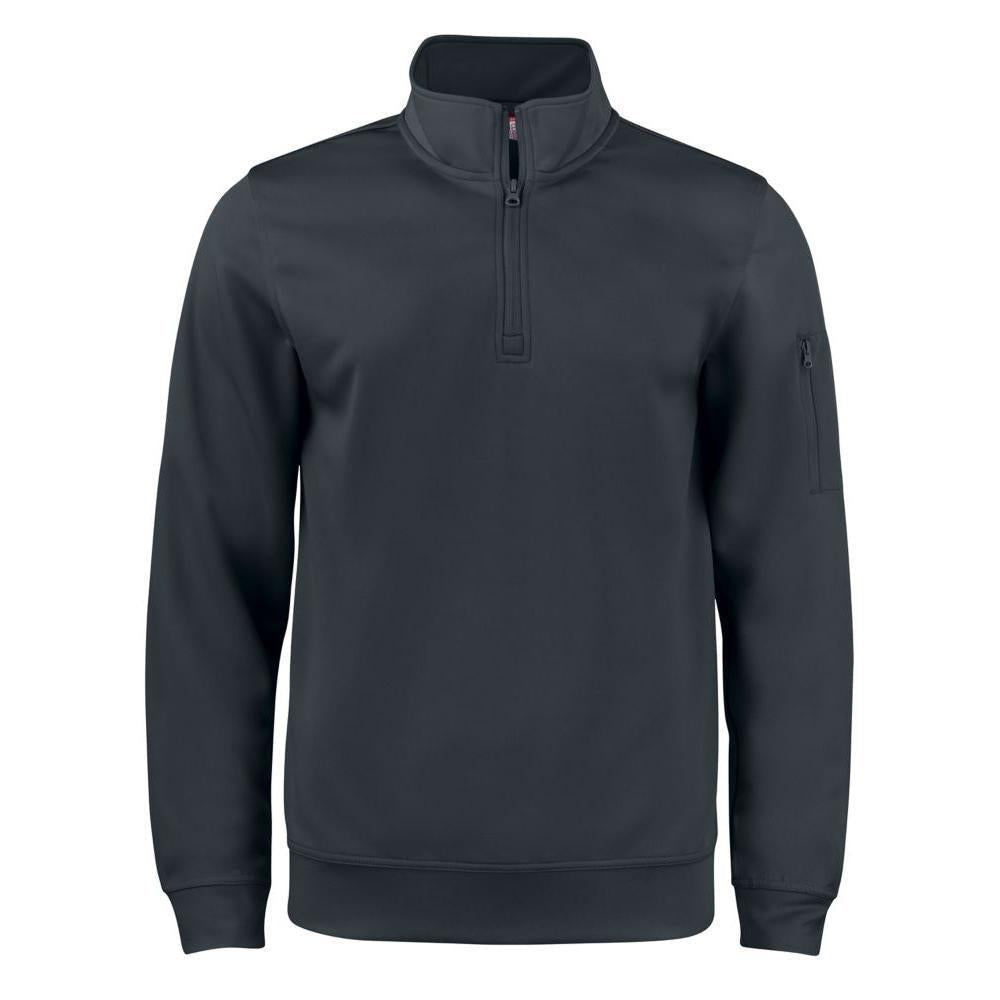 Clique Lift Solution-dyed Performance Unisex Half Zip Sweatshirt