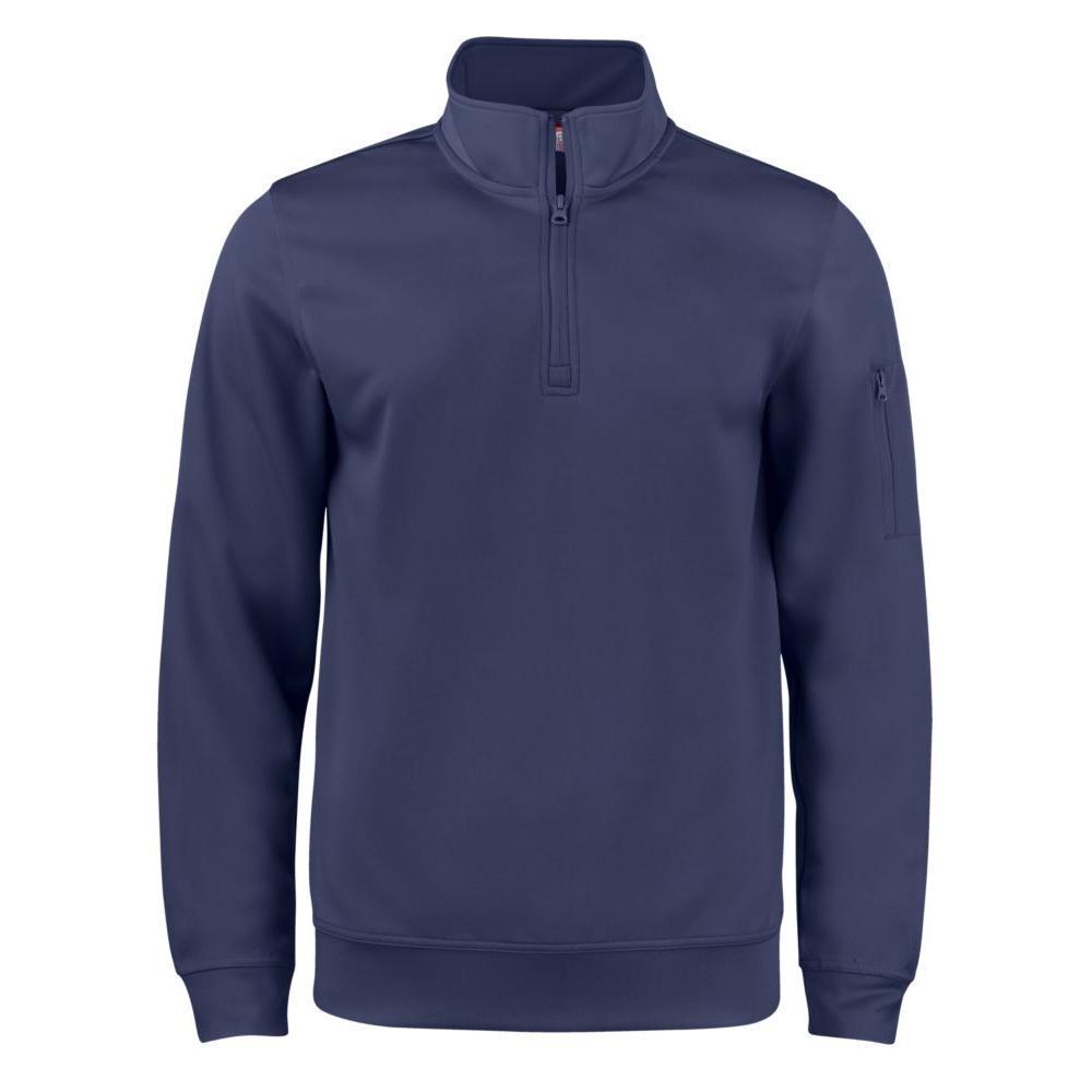 Clique Lift Solution-dyed Performance Unisex Half Zip Sweatshirt
