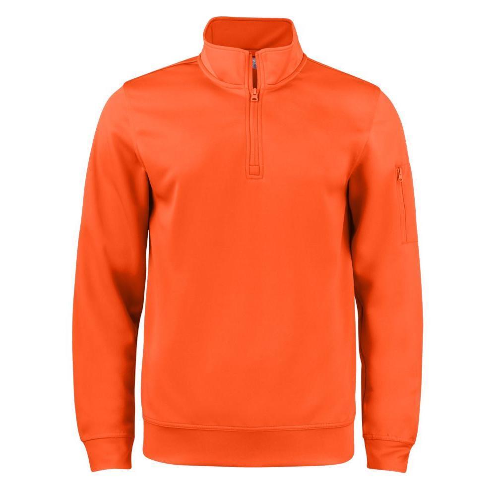 Clique Lift Solution-dyed Performance Unisex Half Zip Sweatshirt