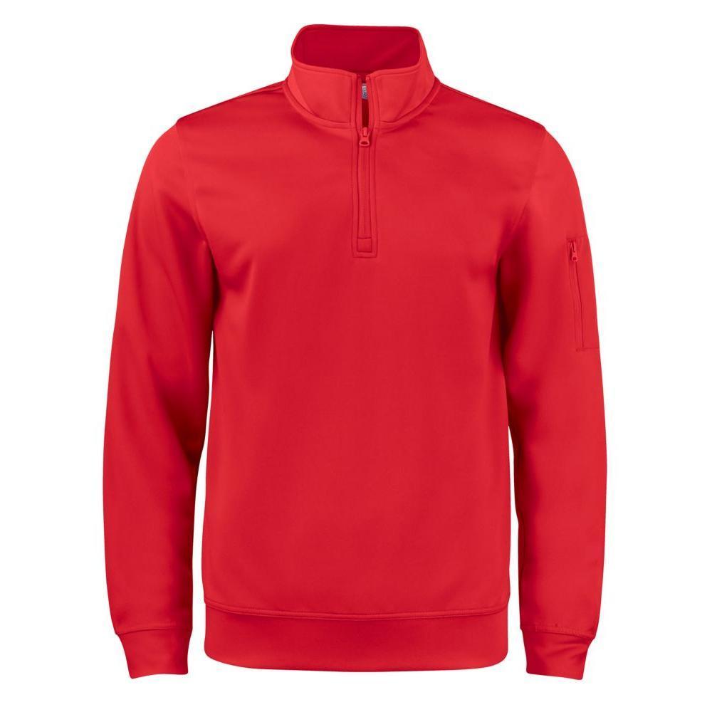 Clique Lift Solution-dyed Performance Unisex Half Zip Sweatshirt