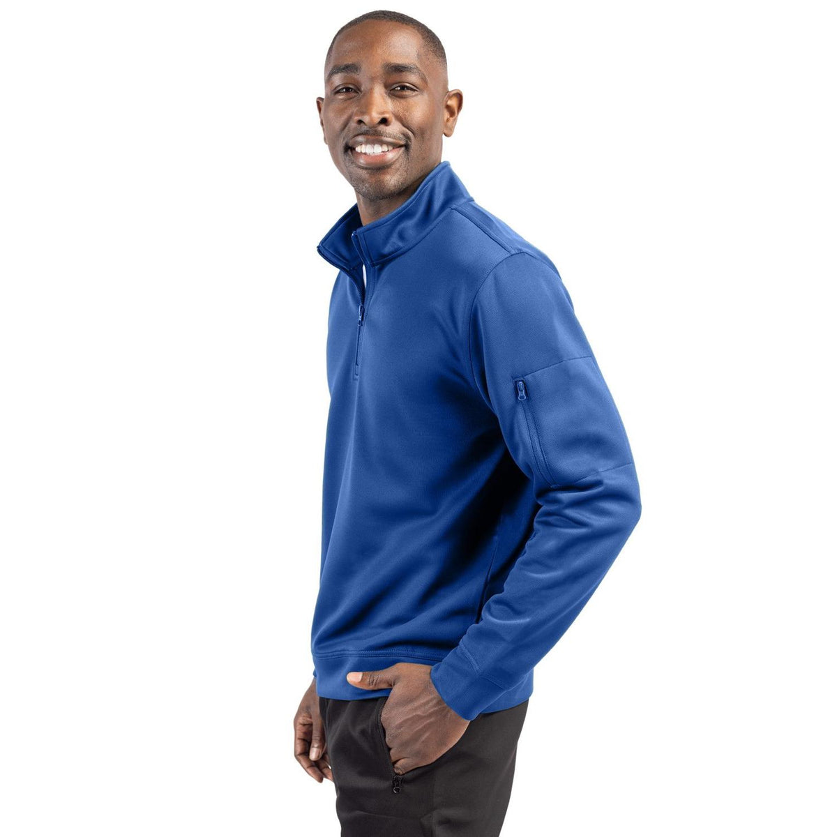 Clique Lift Solution-dyed Performance Unisex Half Zip Sweatshirt