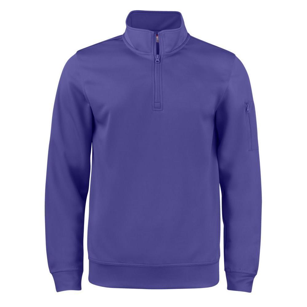Clique Lift Solution-dyed Performance Unisex Half Zip Sweatshirt