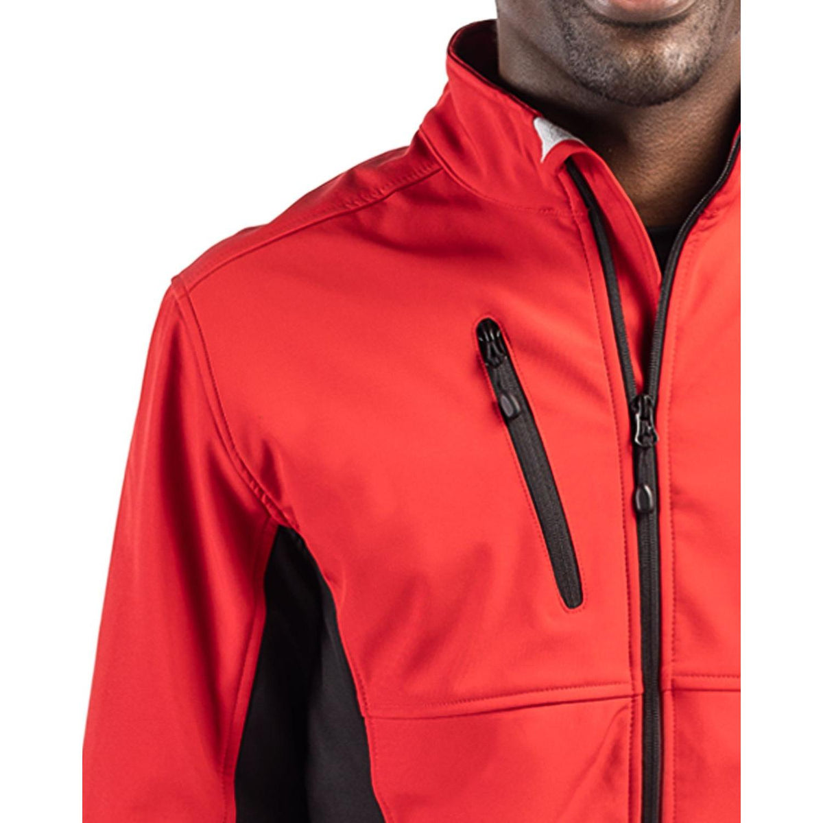 Clique Narvik Recycled Colorblock Stretch Softshell Mens Full Zip Jacket