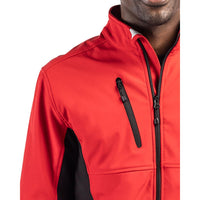 Clique Narvik Recycled Colorblock Stretch Softshell Mens Full Zip Jacket