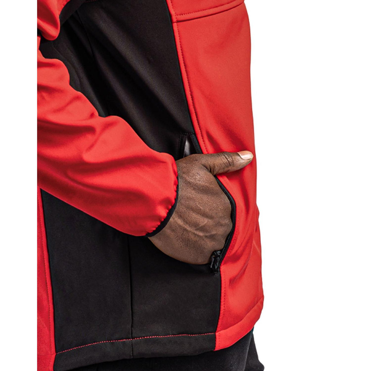 Clique Narvik Recycled Colorblock Stretch Softshell Mens Full Zip Jacket