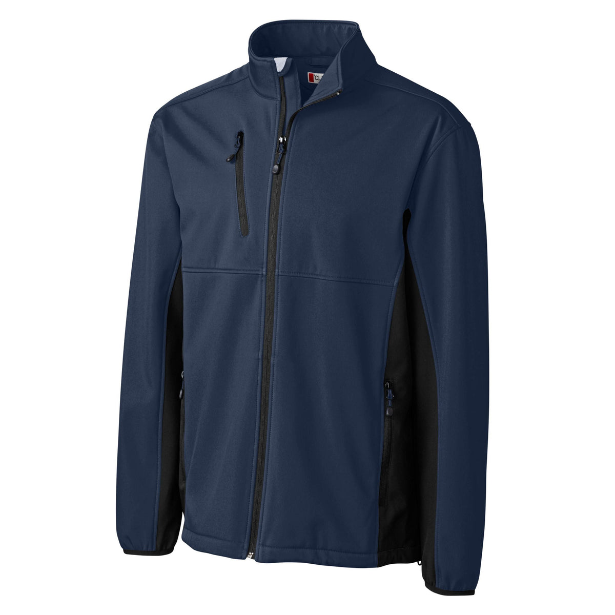 Clique Narvik Recycled Colorblock Stretch Softshell Mens Full Zip Jacket