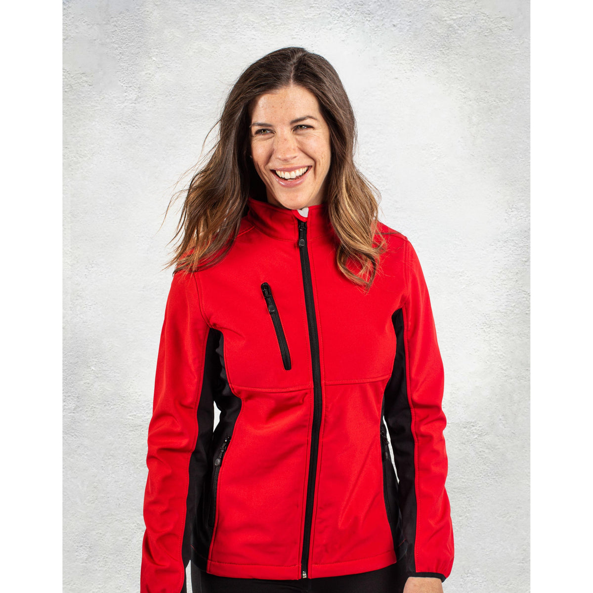 Clique Narvik Recycled Colorblock Stretch Softshell Womens Full Zip Jacket