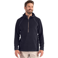 Clique Powder Recycled Fleece Mens Half Zip Sweatshirt