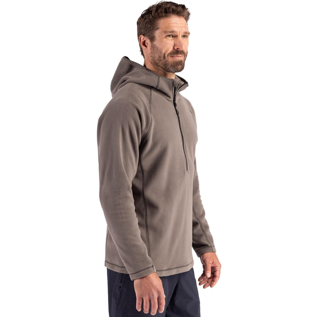 Clique Powder Recycled Fleece Mens Half Zip Sweatshirt