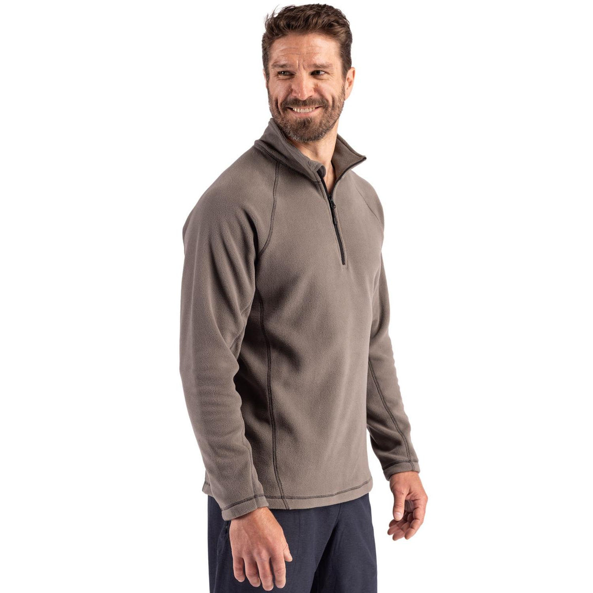 Clique Powder Recycled Fleece Mens Quarter Zip Jacket