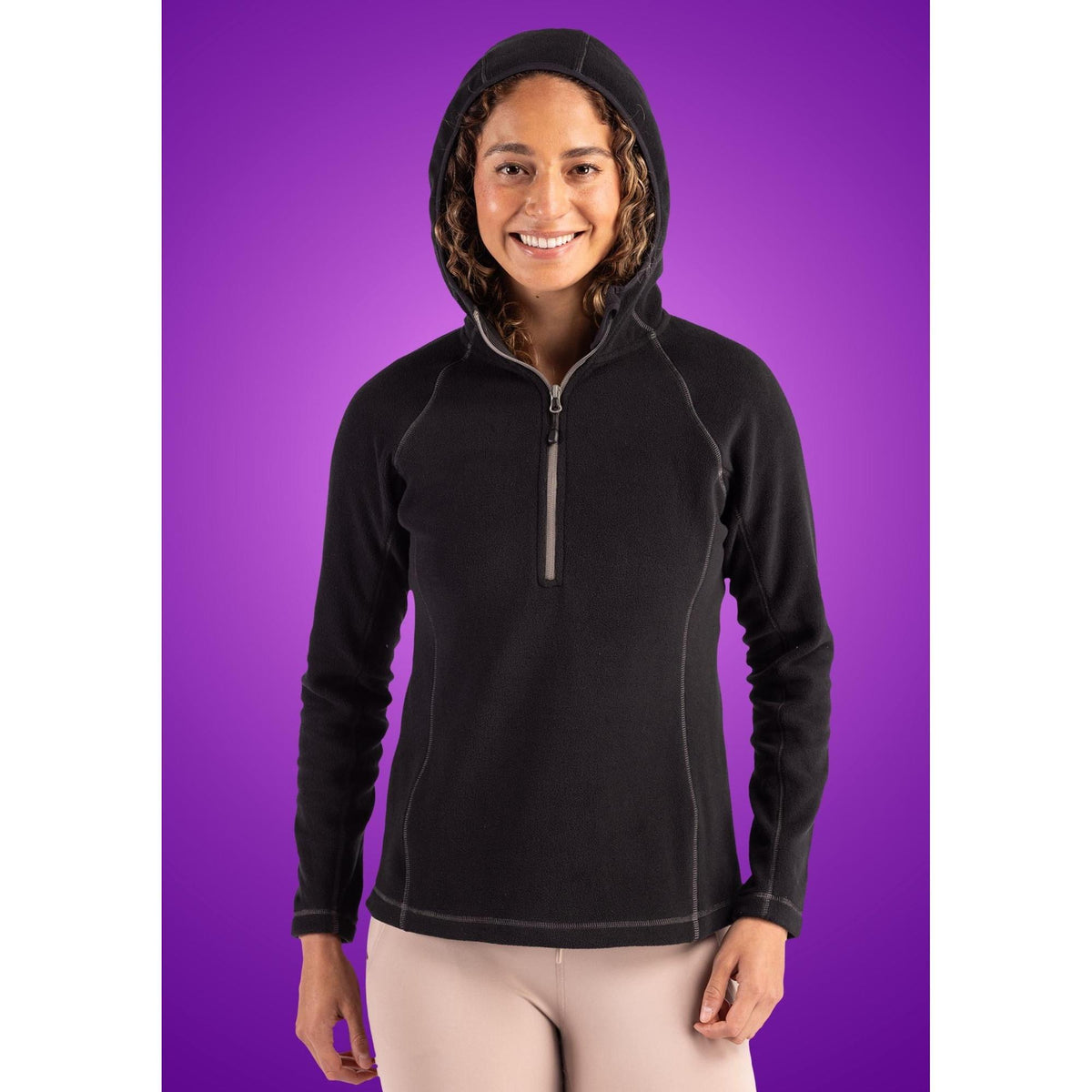 Clique Powder Recycled Fleece Womens Half Zip Sweatshirt