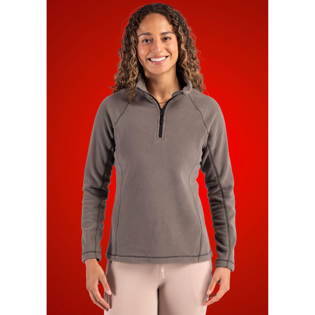 Clique Powder Recycled Fleece Womens Quarter Zip Jacket