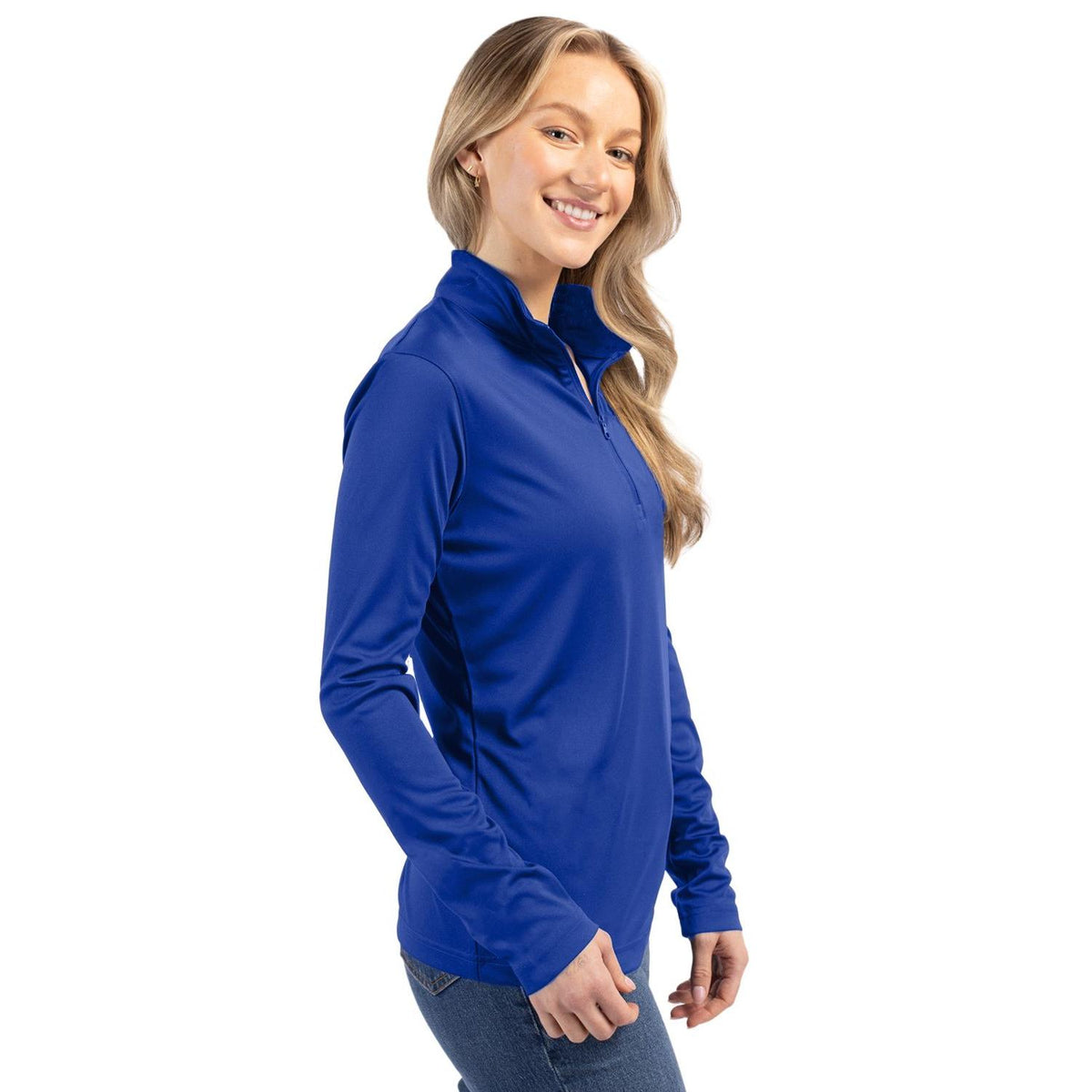 Clique Spin Solution-dyed Performance Interlock Womens Half Zip