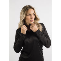 Clique Spin Solution-dyed Performance Interlock Womens Half Zip
