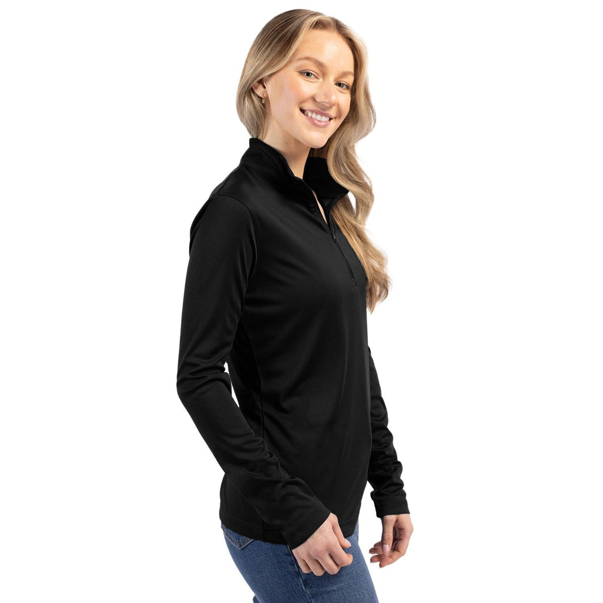 Clique Spin Solution-dyed Performance Interlock Womens Half Zip