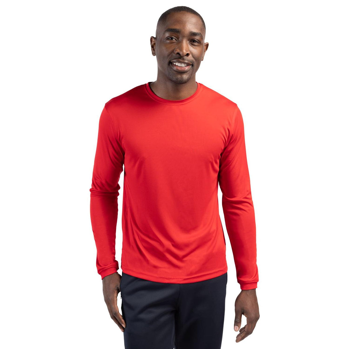 Clique Spin Solution-dyed Performance Jersey Mens Long Sleeve Tee