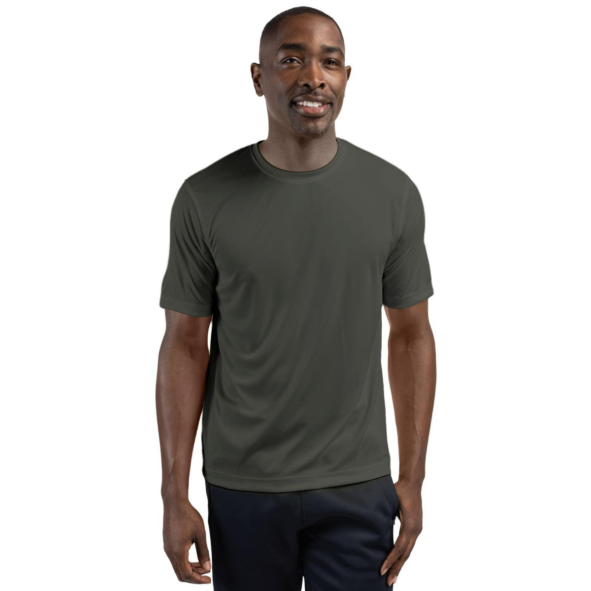 Clique Spin Solution-dyed Performance Jersey Mens Short Sleeve Tee