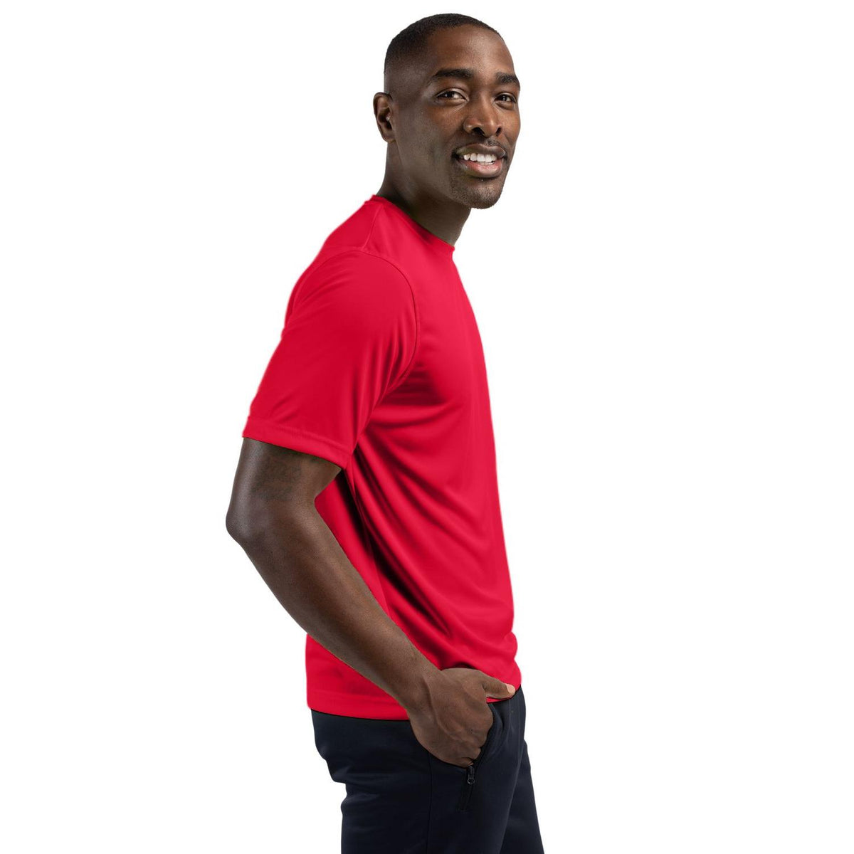 Clique Spin Solution-dyed Performance Jersey Mens Short Sleeve Tee