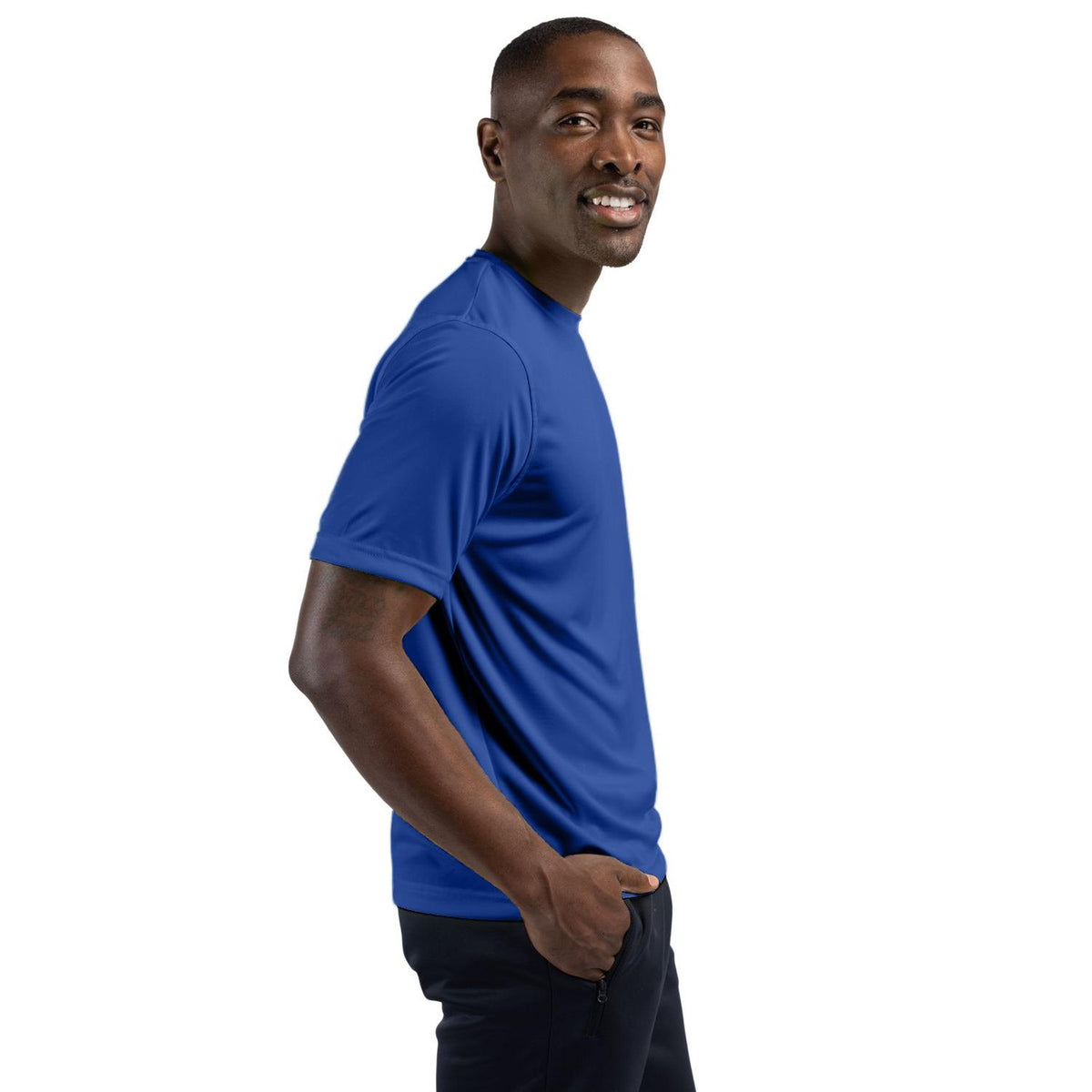 Clique Spin Solution-dyed Performance Jersey Mens Short Sleeve Tee