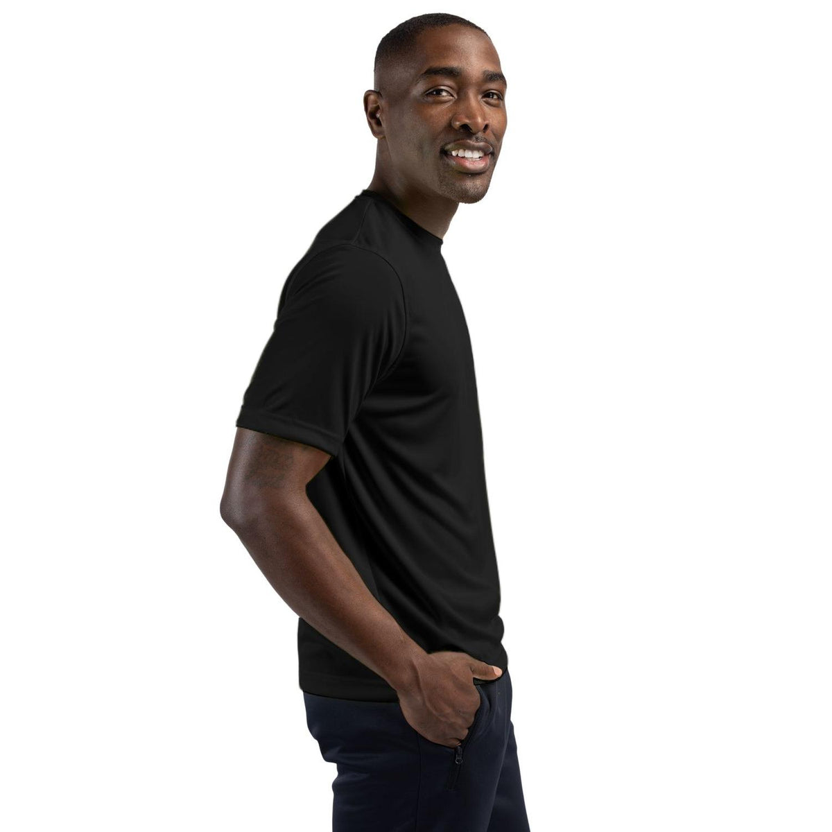Clique Spin Solution-dyed Performance Jersey Mens Short Sleeve Tee
