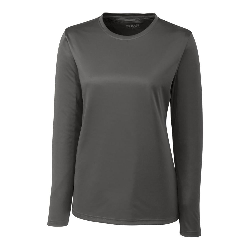 Clique Spin Solution-dyed Performance Jersey Womens Long Sleeve Tee