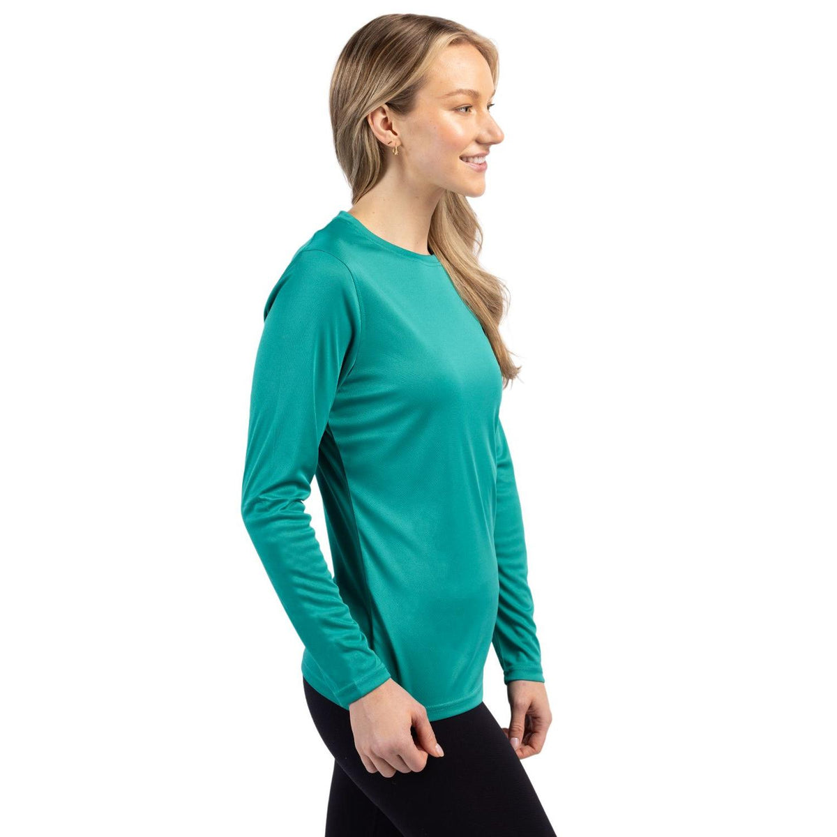 Clique Spin Solution-dyed Performance Jersey Womens Long Sleeve Tee