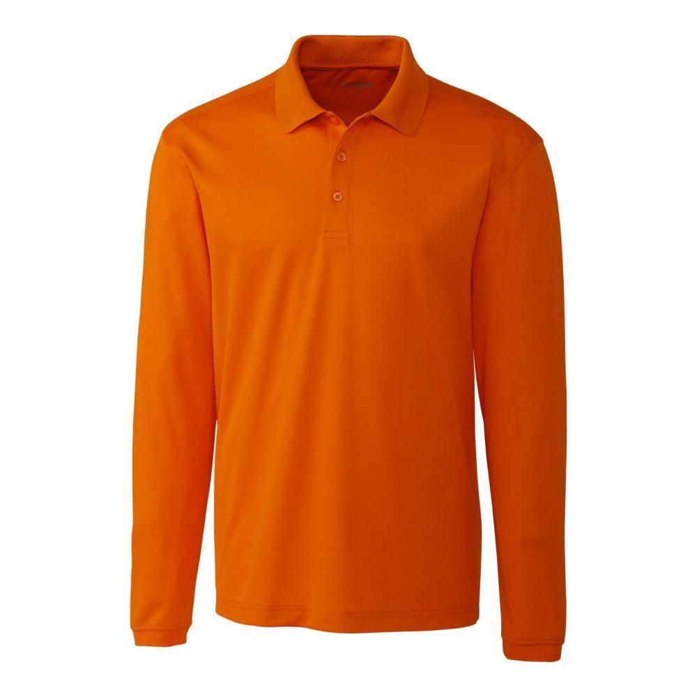 Clique Spin Solution-dyed Performance Pique Mens Long Sleeve Polo