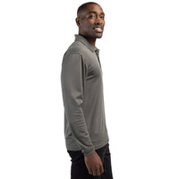 Clique Spin Solution-dyed Performance Pique Mens Long Sleeve Polo
