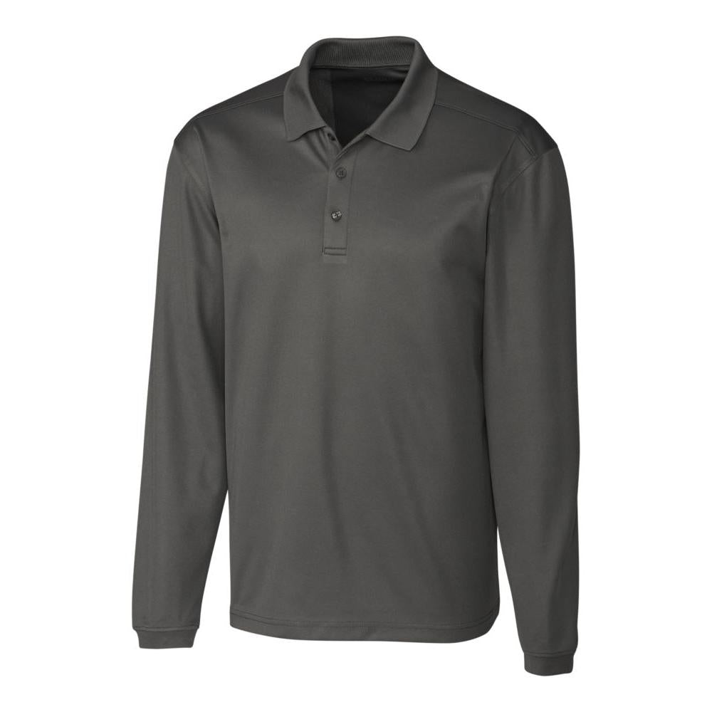 Clique Spin Solution-dyed Performance Pique Mens Long Sleeve Polo