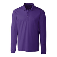 Clique Spin Solution-dyed Performance Pique Mens Long Sleeve Polo