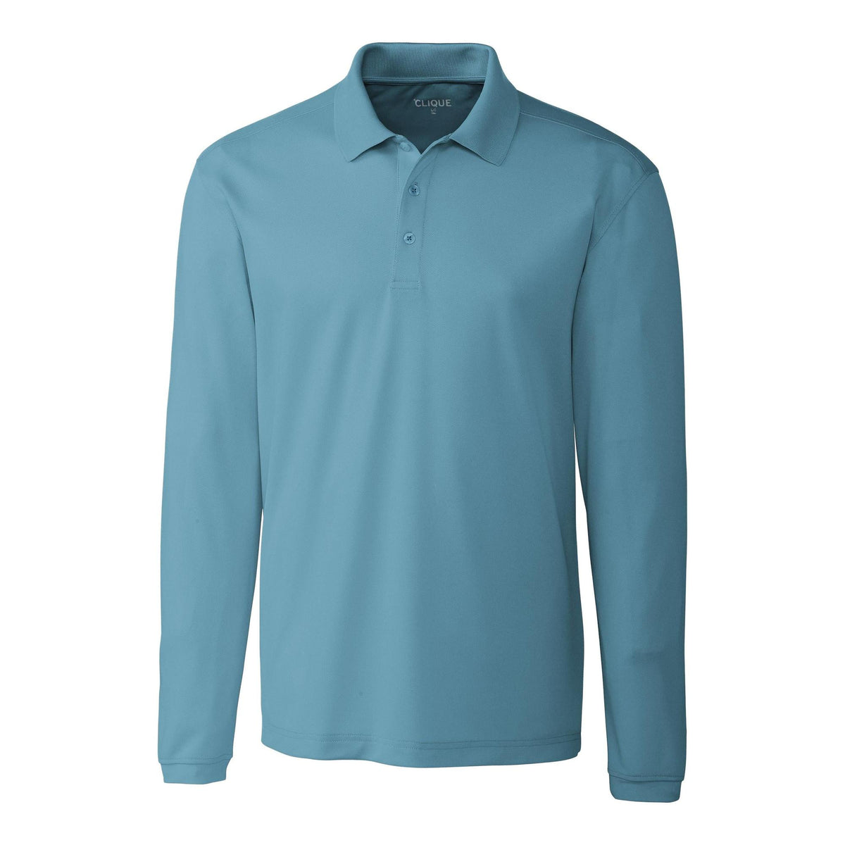 Clique Spin Solution-dyed Performance Pique Mens Long Sleeve Polo