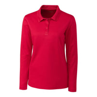 Clique Spin Solution-dyed Performance Pique Womens Long Sleeve Polo