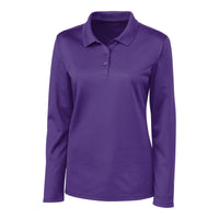 Clique Spin Solution-dyed Performance Pique Womens Long Sleeve Polo