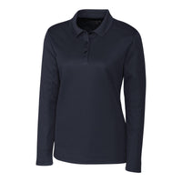 Clique Spin Solution-dyed Performance Pique Womens Long Sleeve Polo