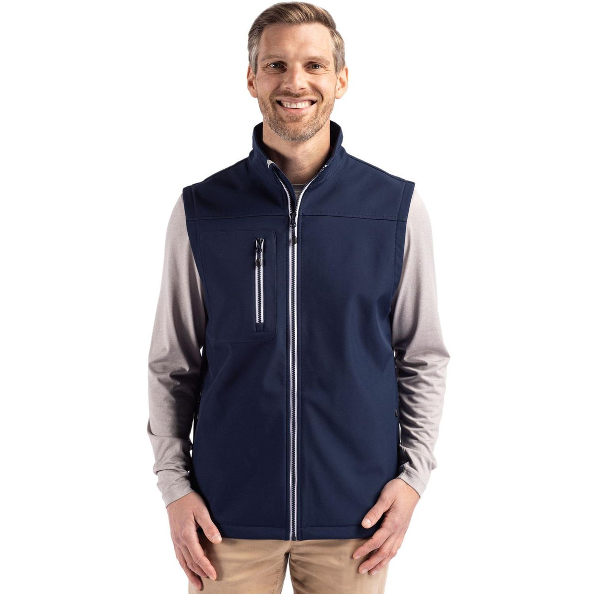 Clique Telemark Recycled Stretch Softshell Mens Full Zip Vest