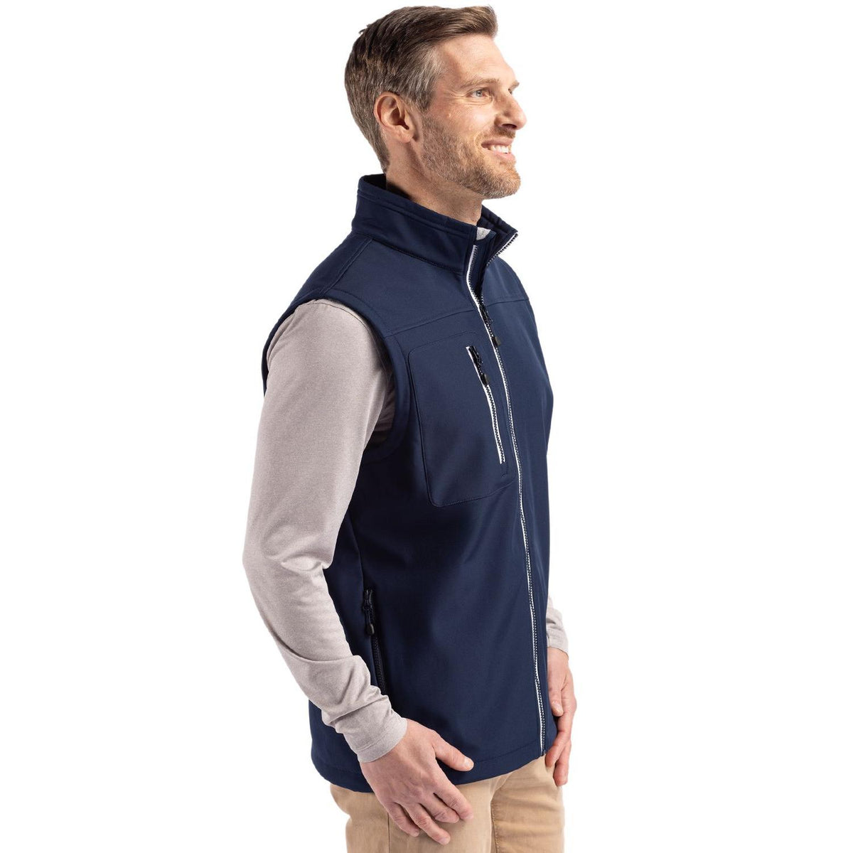 Clique Telemark Recycled Stretch Softshell Mens Full Zip Vest