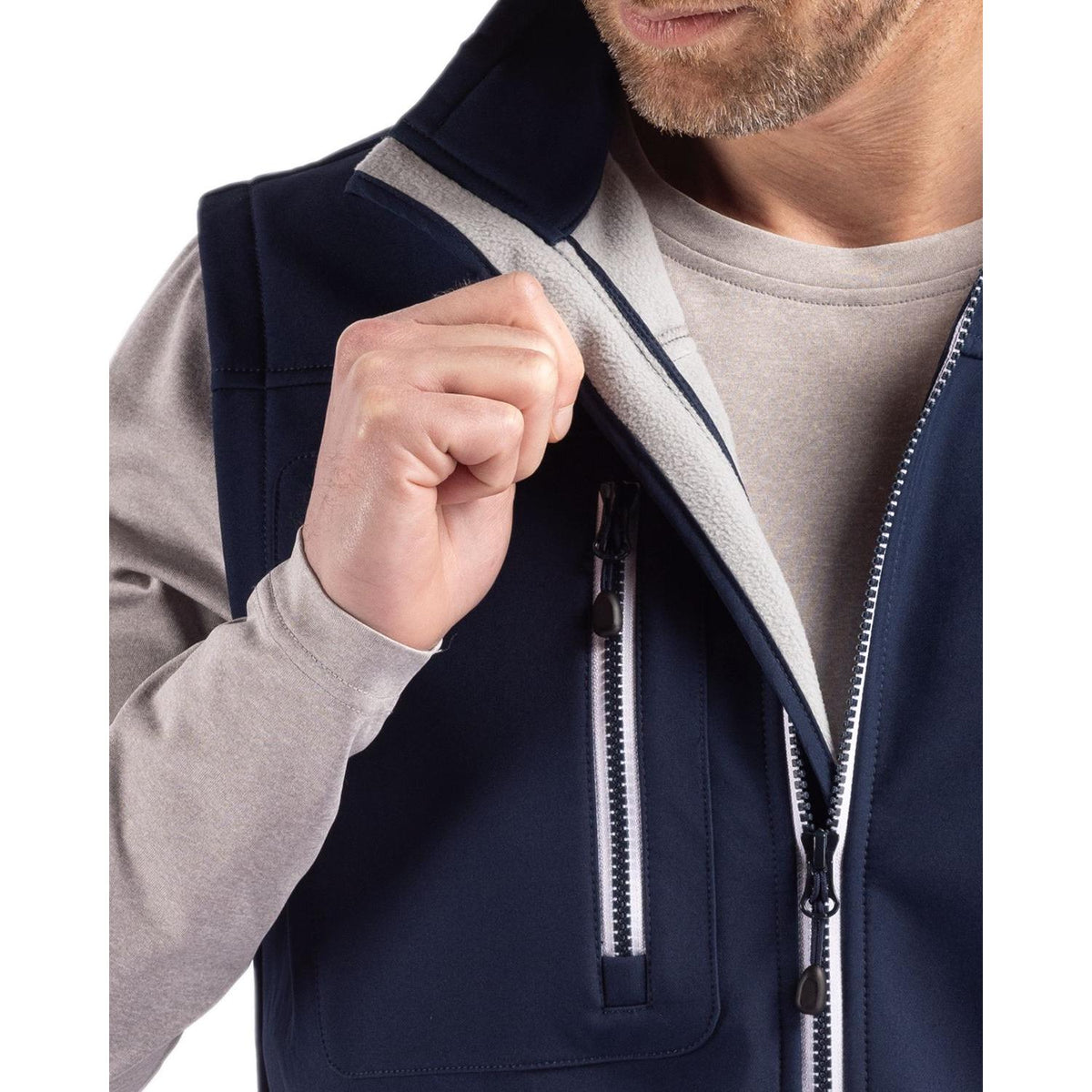 Clique Telemark Recycled Stretch Softshell Mens Full Zip Vest