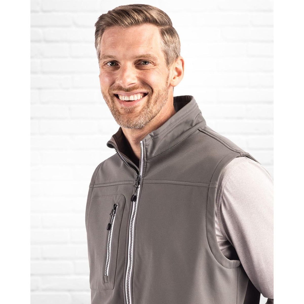 Clique Telemark Recycled Stretch Softshell Mens Full Zip Vest