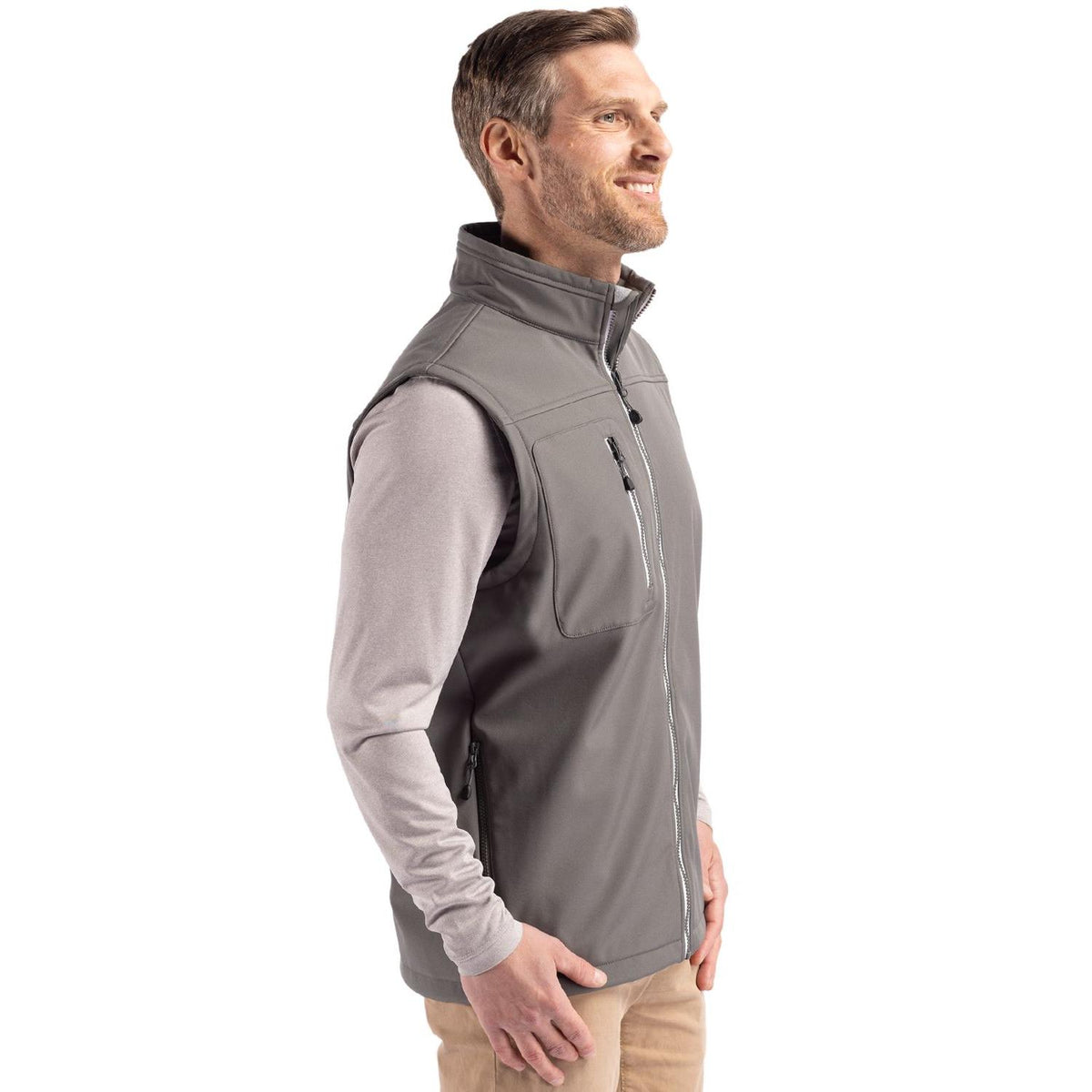 Clique Telemark Recycled Stretch Softshell Mens Full Zip Vest