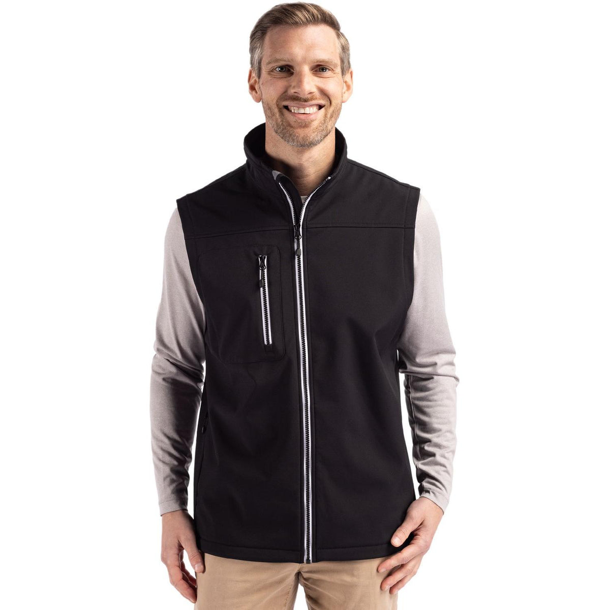 Clique Telemark Recycled Stretch Softshell Mens Full Zip Vest