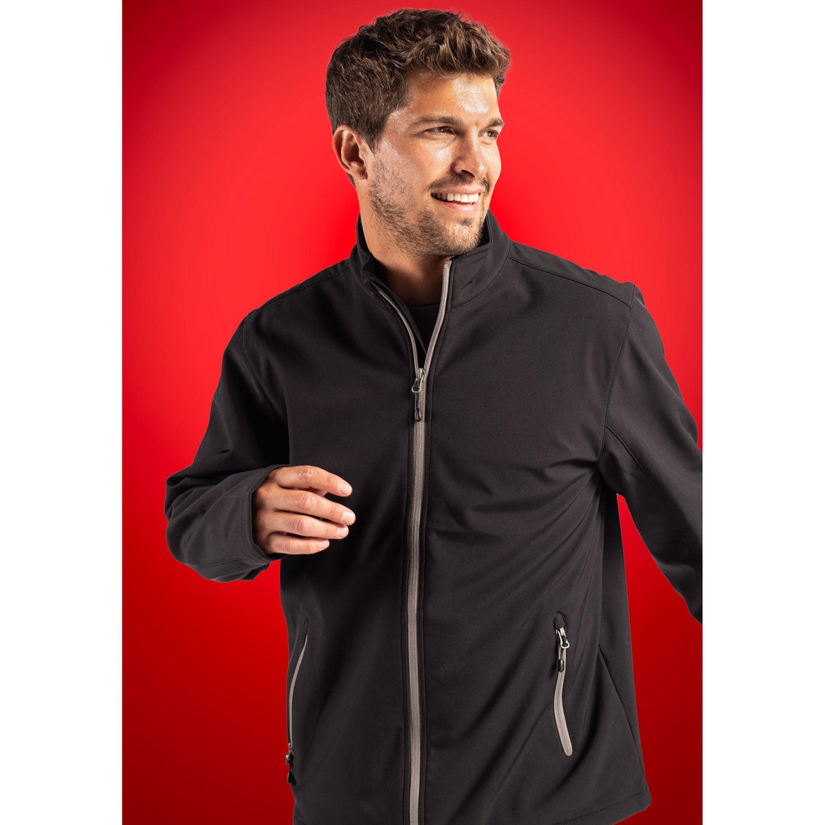 Clique Tempo Recycled Stretch Softshell Mens Full Zip Jacket