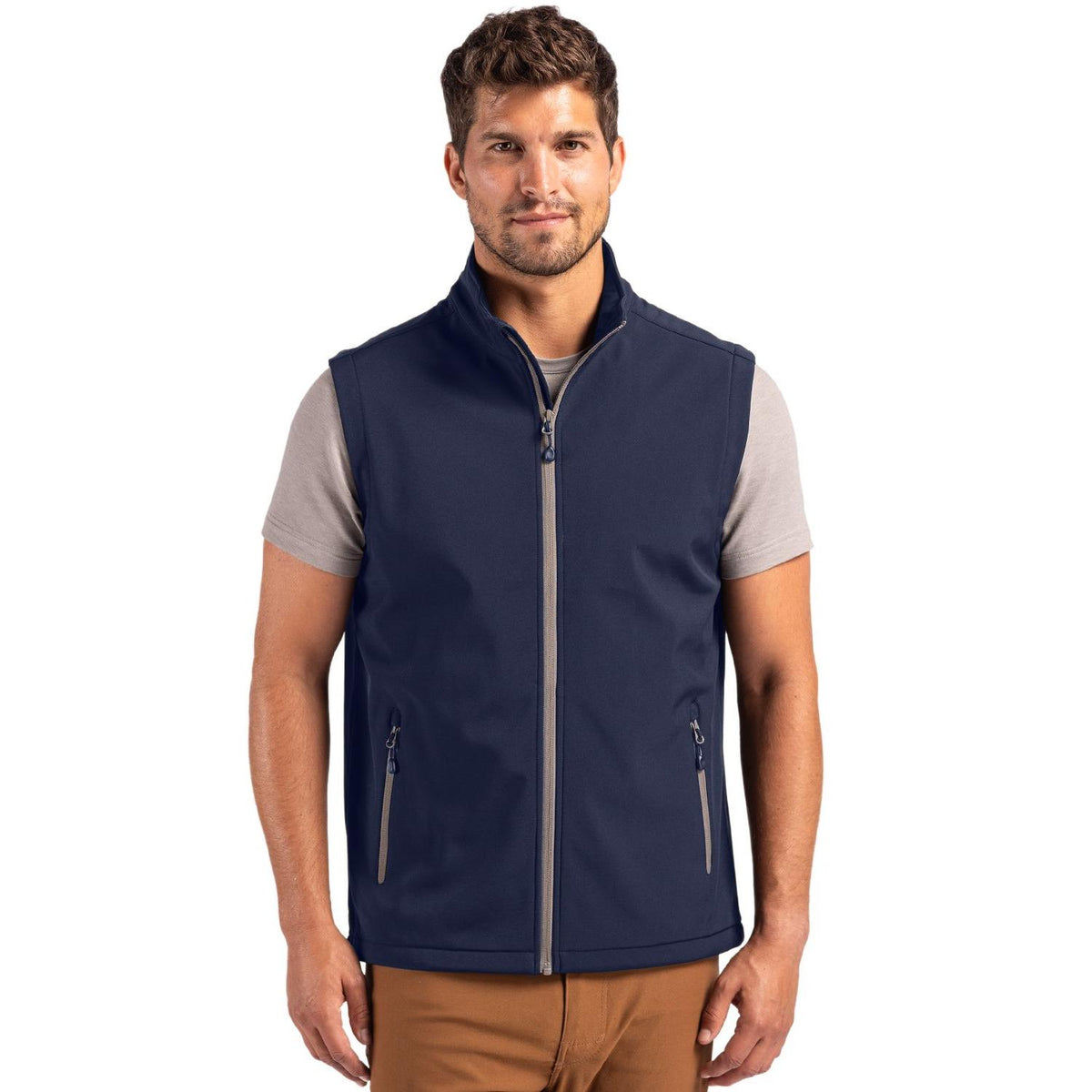 Clique Tempo Recycled Stretch Softshell Mens Full Zip Vest
