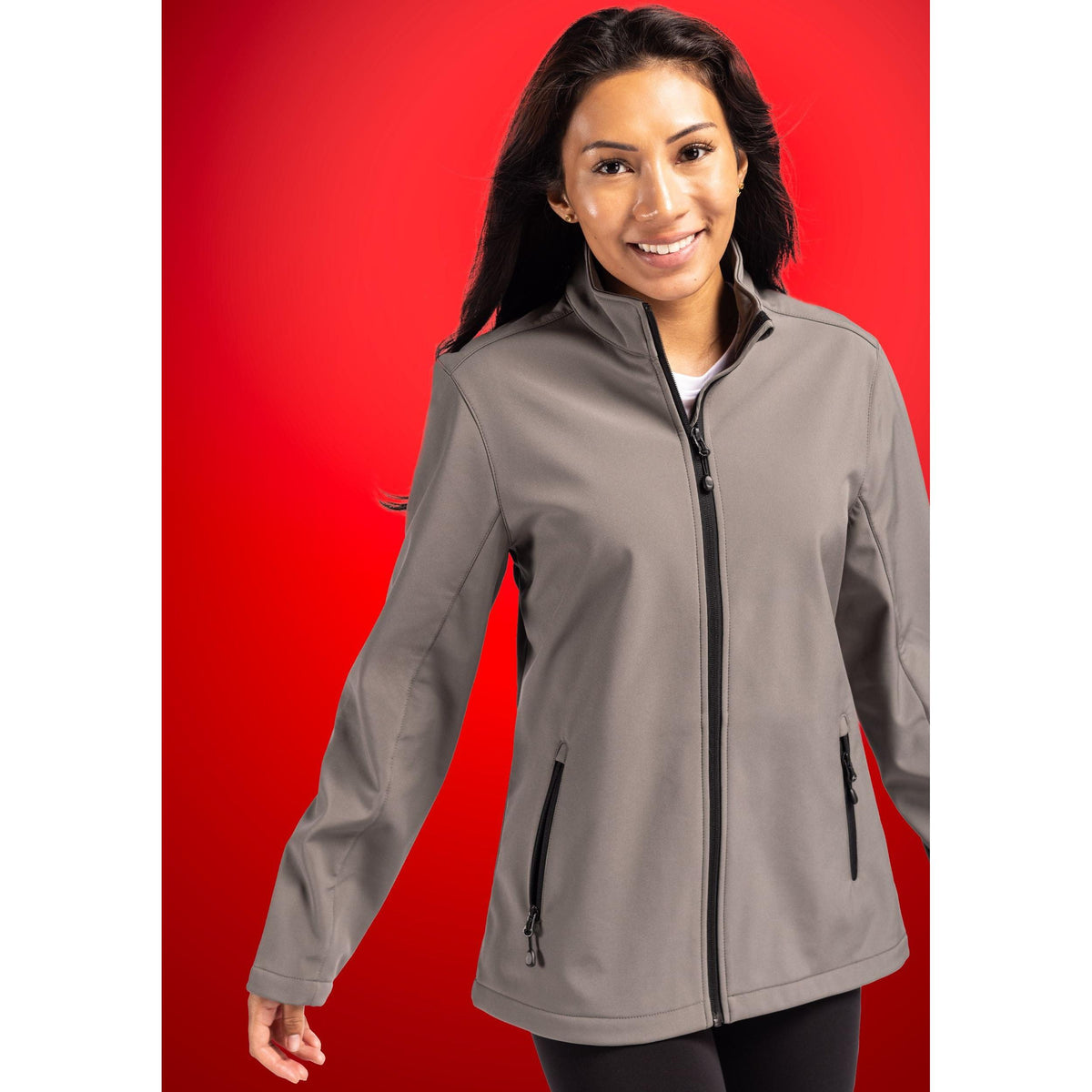 Clique Tempo Recycled Stretch Softshell Womens Full Zip Jacket