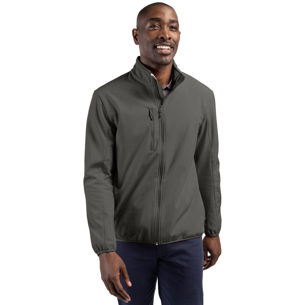Clique Trail Recycled Stretch Softshell Mens Full Zip Jacket