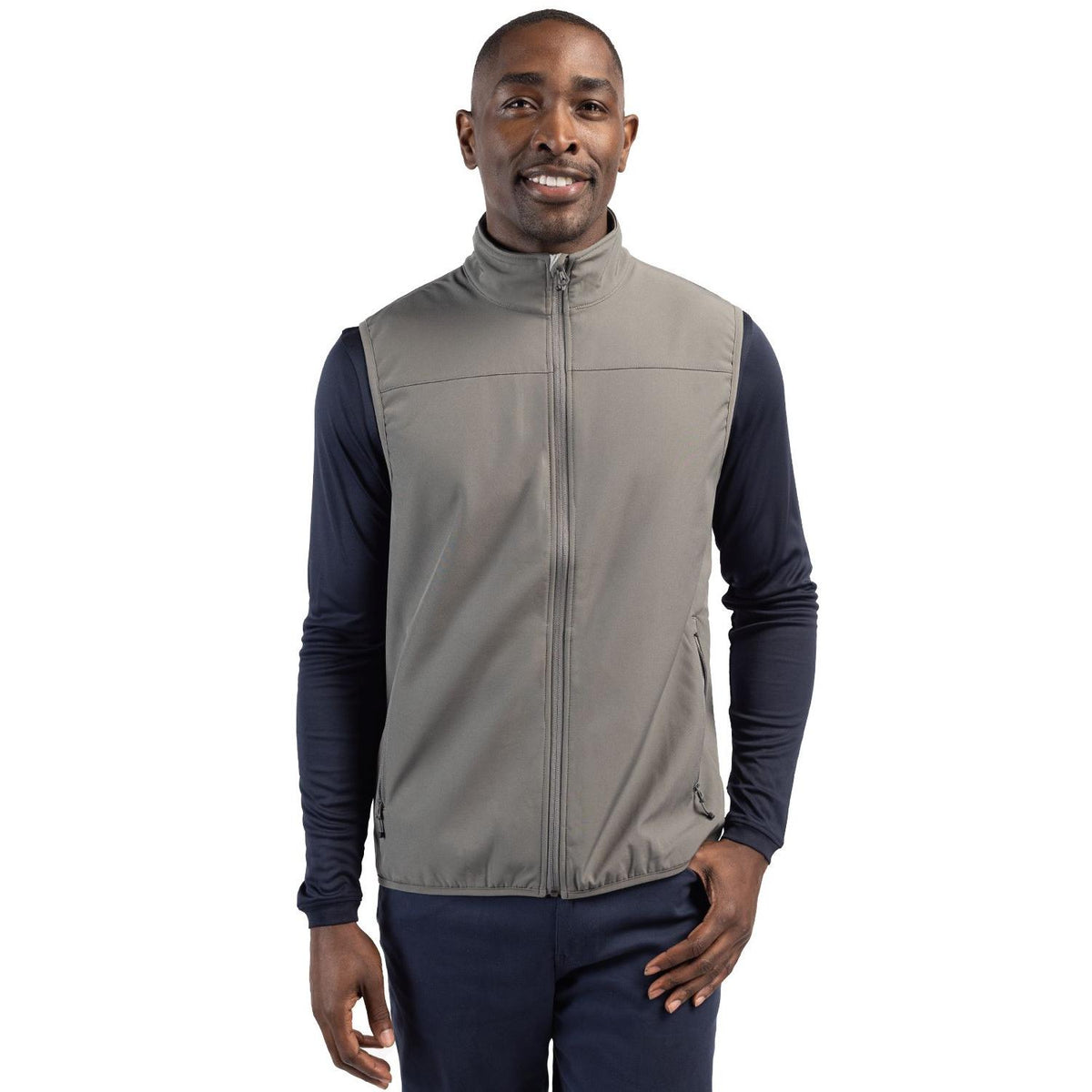 Clique Trail Recycled Stretch Softshell Mens Full Zip Vest