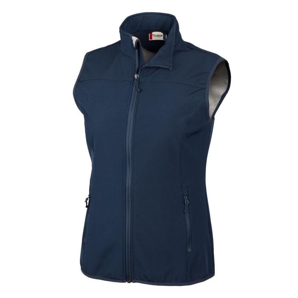 Clique Trail Recycled Stretch Softshell Womens Full Zip Vest