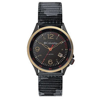 Columbia Watch - Canyon Ridge - Black 3-Hand Date Black Camo Nylon, Columbia, Canada