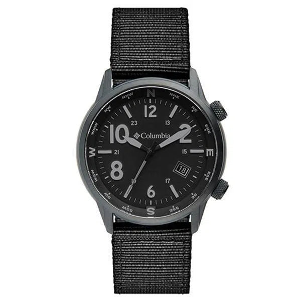 Columbia Watch Outbacker Black 3 Hand Date Black Nylon Canada Canadian Pro Shop Online