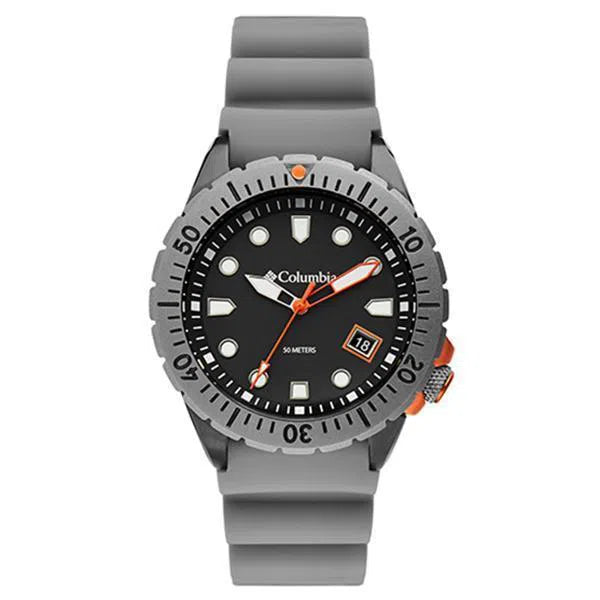 Columbia Watch - Pacific Outlander - Gray 3-Hand Date Gray Silicone, Columbia, Canada